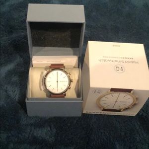 SKAGEN Hybrid Leather Smartwatch